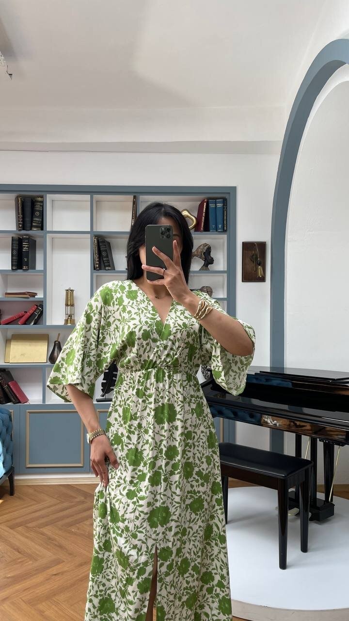 3154-ÇİÇEK YEŞİL