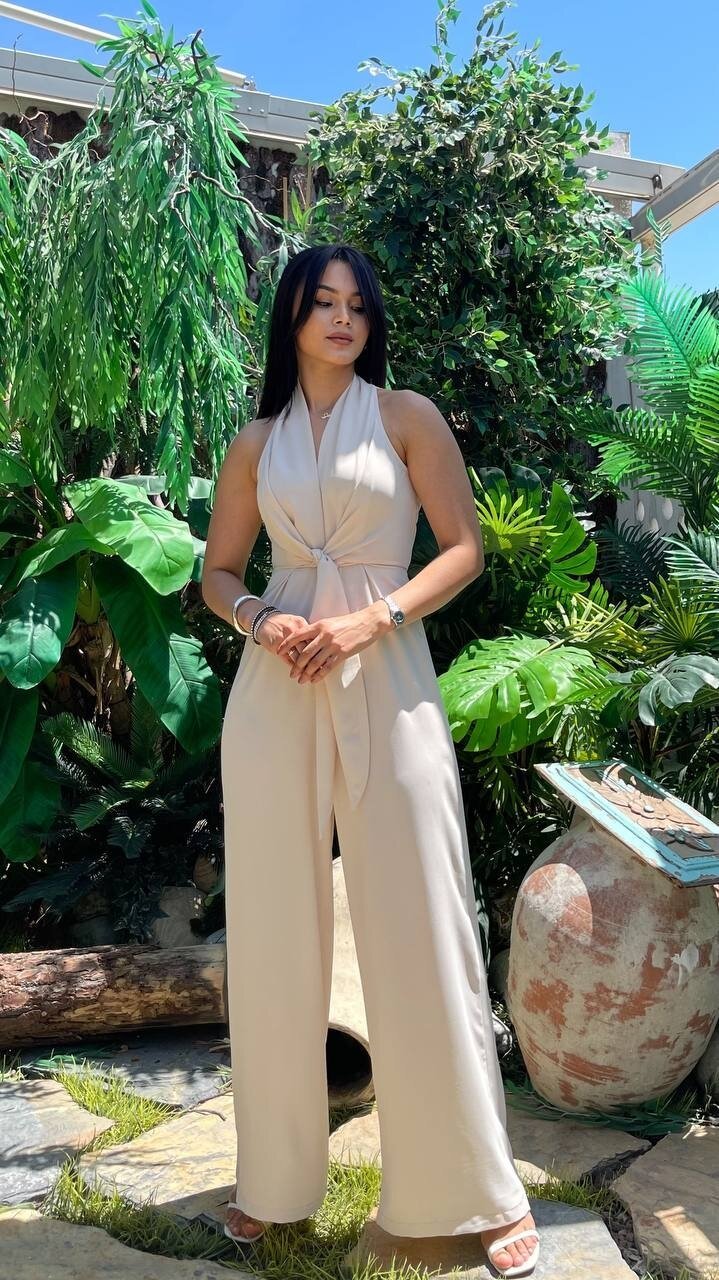 3551-AÇIK BEJ ÖNDEN BAĞLAMALI TULUM