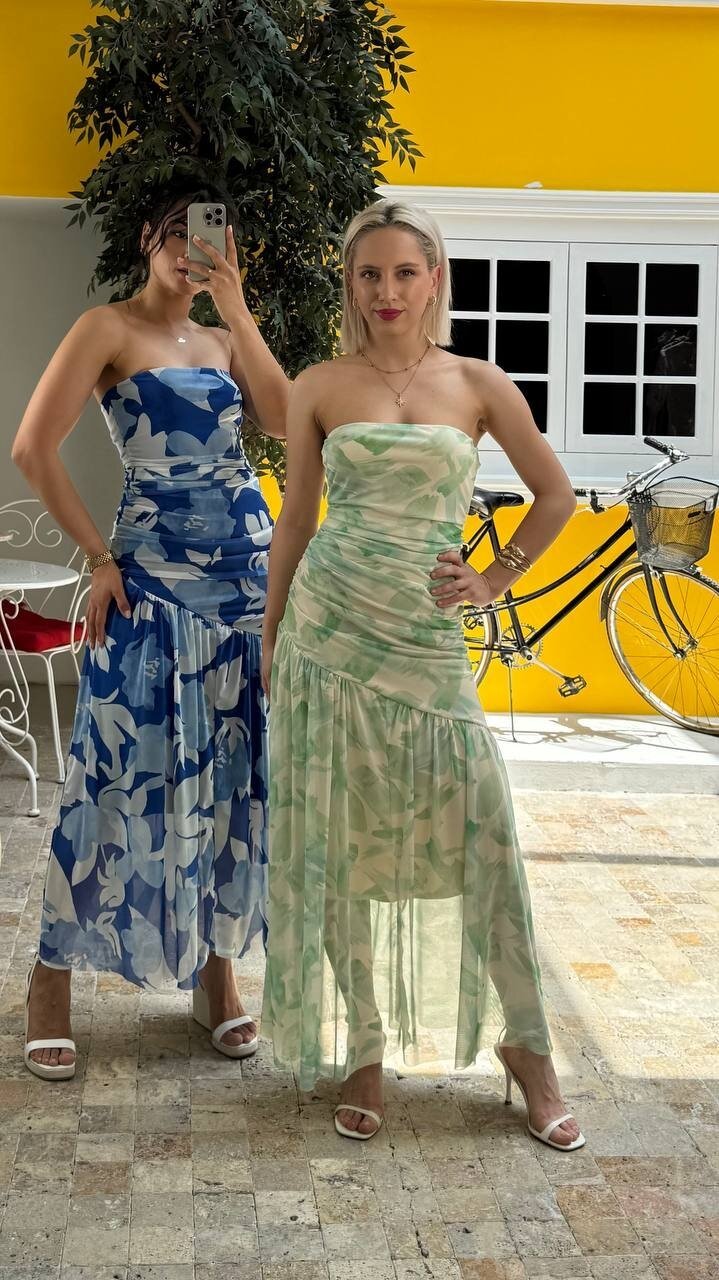 3775-OLİV DRAPELİ ELBİSE