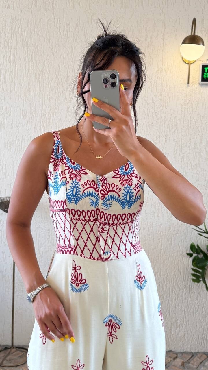 3792-EKRU ÇAPA DESEN ALTI SULU TULUM