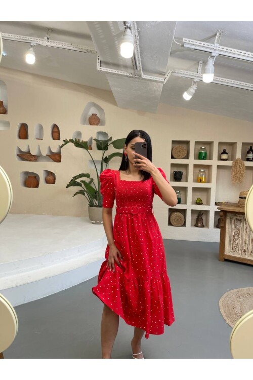 3007-PUANTİYE KIRMIZI